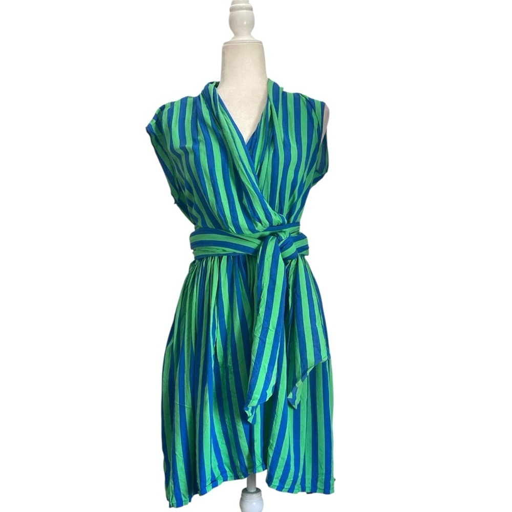 State of Georgia The Point Dress Whippy Stripe Wrap Style by Georgia Hall - Picture 3 of 13